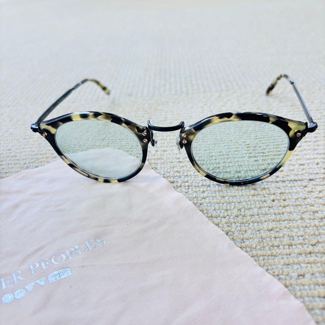 【極美品】OLIVER PEOPLES 505 雅 DTBK クリップオン付き