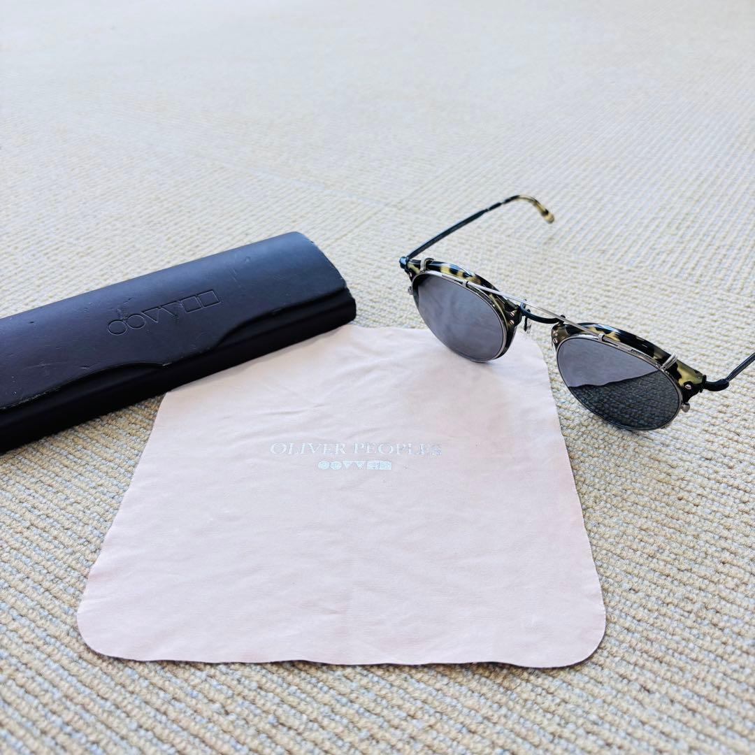 【極美品】OLIVER PEOPLES 505 雅 DTBK クリップオン付き