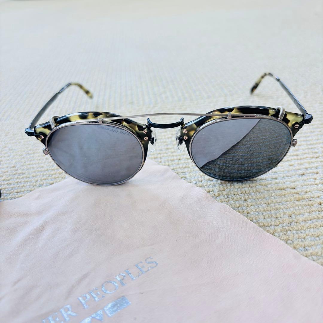 【極美品】OLIVER PEOPLES 505 雅 DTBK クリップオン付き