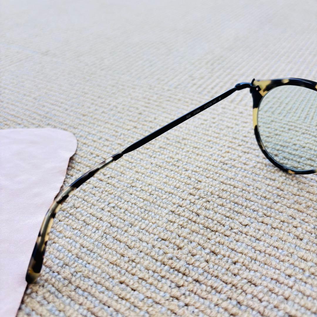 【極美品】OLIVER PEOPLES 505 雅 DTBK クリップオン付き