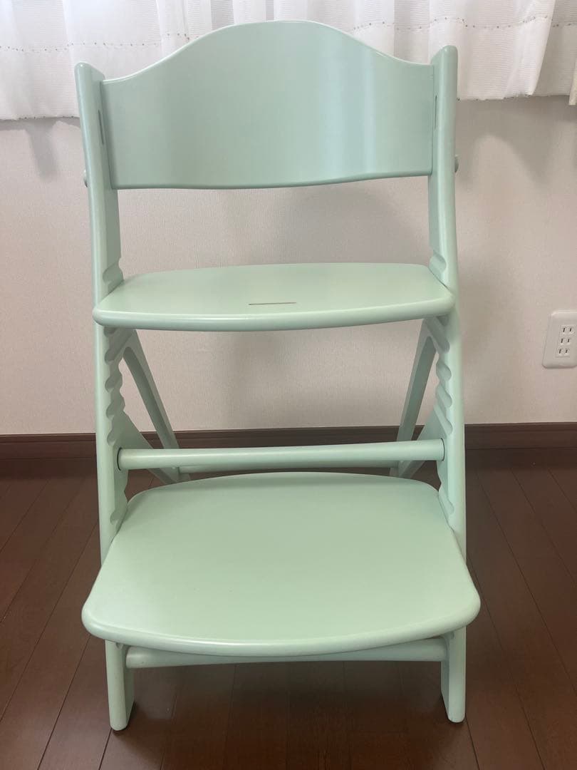 LOT:1885番号大和屋 アップルチェア ベビーチェア テーブルハーブグリーン