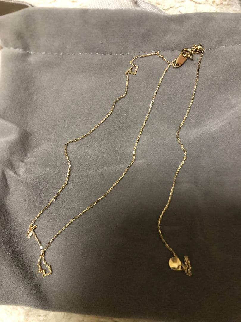 美品‼️ete K10YGミラーカットチェーンネックレス