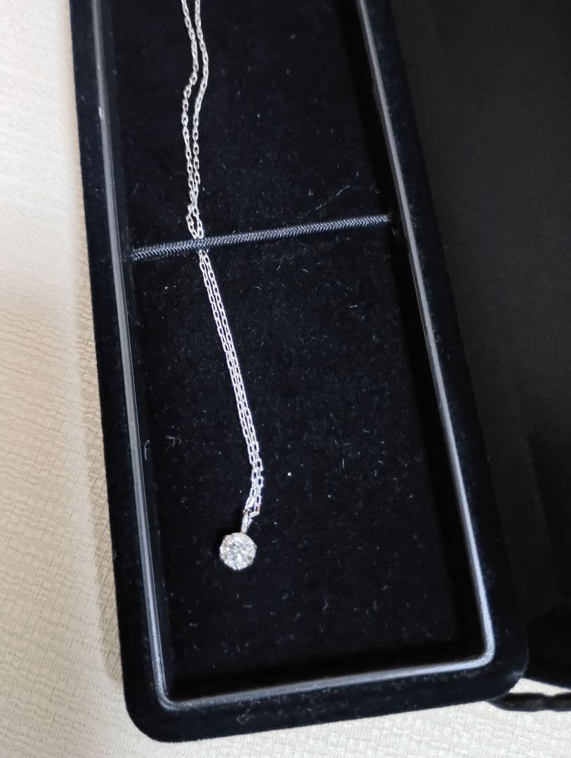 ネックレス　K18　WG　ホワイトゴールド　ダイヤモンド　0.2ct　新品未使用