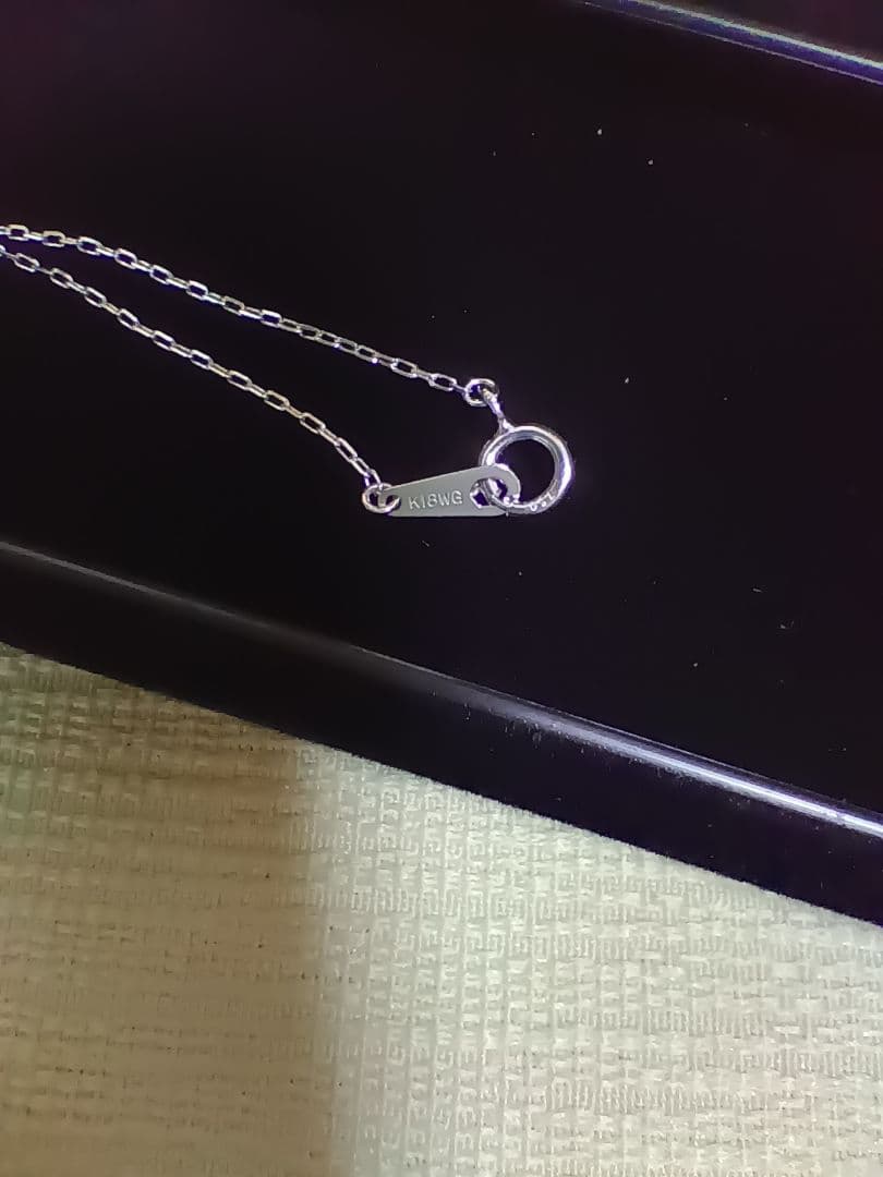 ネックレス　K18　WG　ホワイトゴールド　ダイヤモンド　0.2ct　新品未使用
