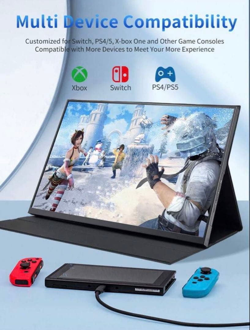 144Hz対応 16インチ ゲーミングモバイルモニター PS5/PC/スマホ用