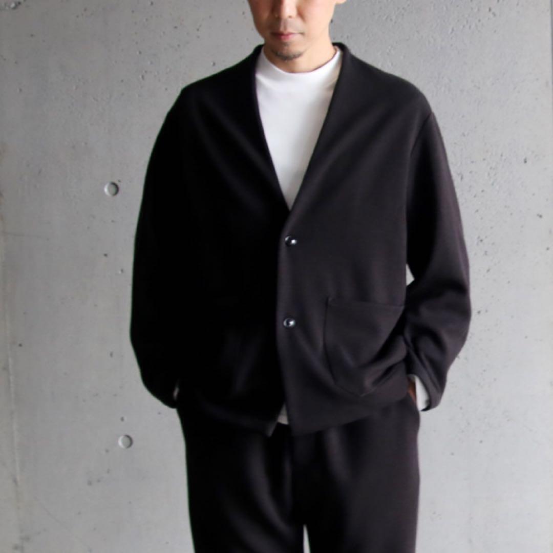 LAMOND (ラモンド) ノーカラージャケット カーディガンブラックsize3
