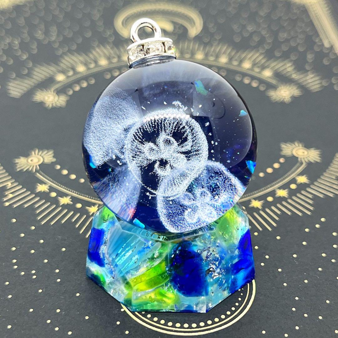 【ハンドメイド】宇宙玉チャーム　３個