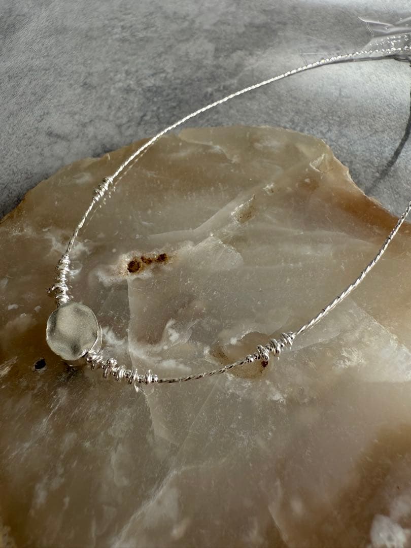【セール中】カレンシルバー ビーズ付きネックレス