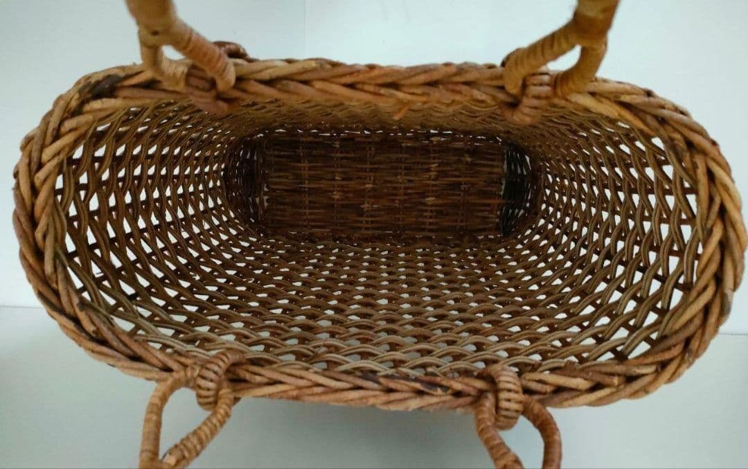最終価格⭐️美品★あけび蔓★籠バッグ★あけび★かごバッグ★工芸品