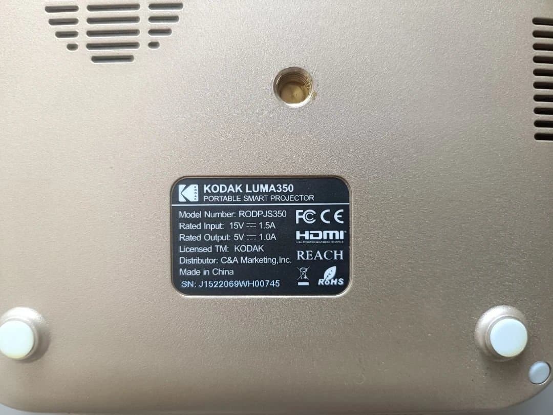 Kodak LUMA 350 プロジェクター 本体