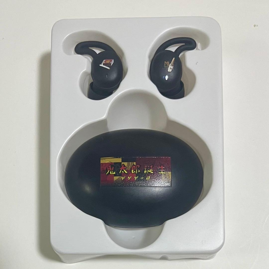 美品『鬼太郎誕生 ゲゲゲの謎』水木モデル ワイヤレスイヤホン CP-TWS01C