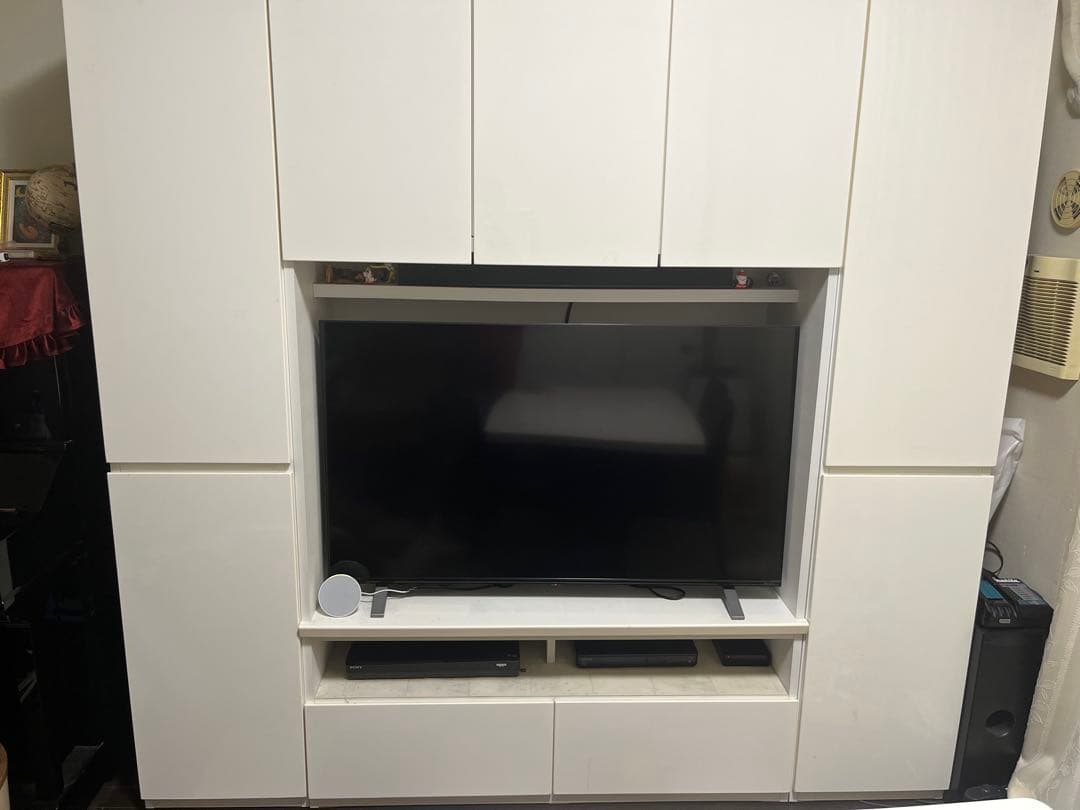 50インチ液晶テレビ付き！ニトリ　壁収納　テレビ台　テレビボード、キャビネット