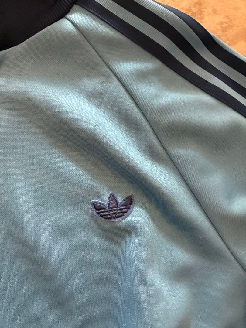 adidas トラックジャケット デサントライトブルー/ネイビー