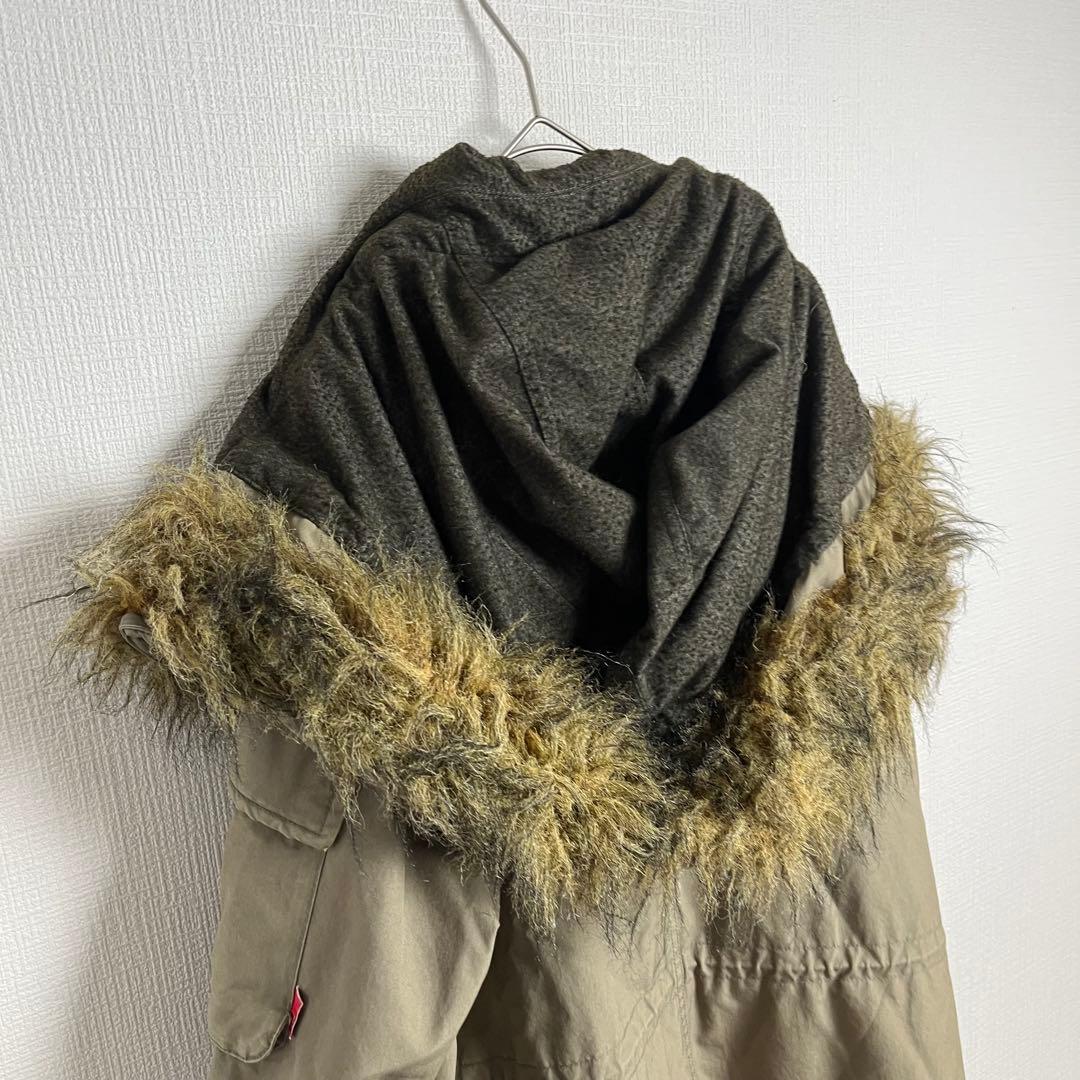 751 ダブルタップス初期M-51袖リブ付フェイクファー縁フードミリタリー仕様