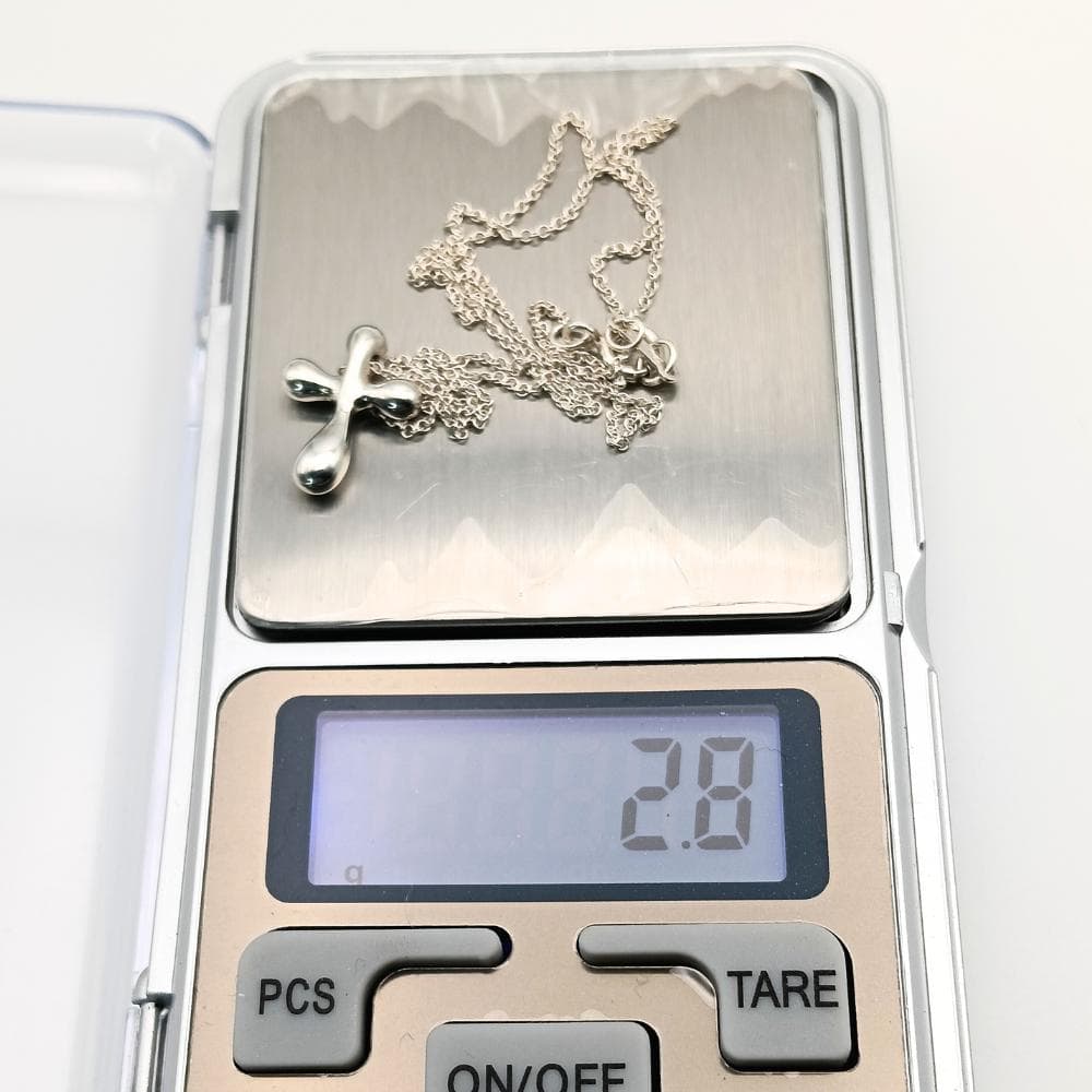 ティファニー スモールクロス ネックレス SV925 チェーン41cm