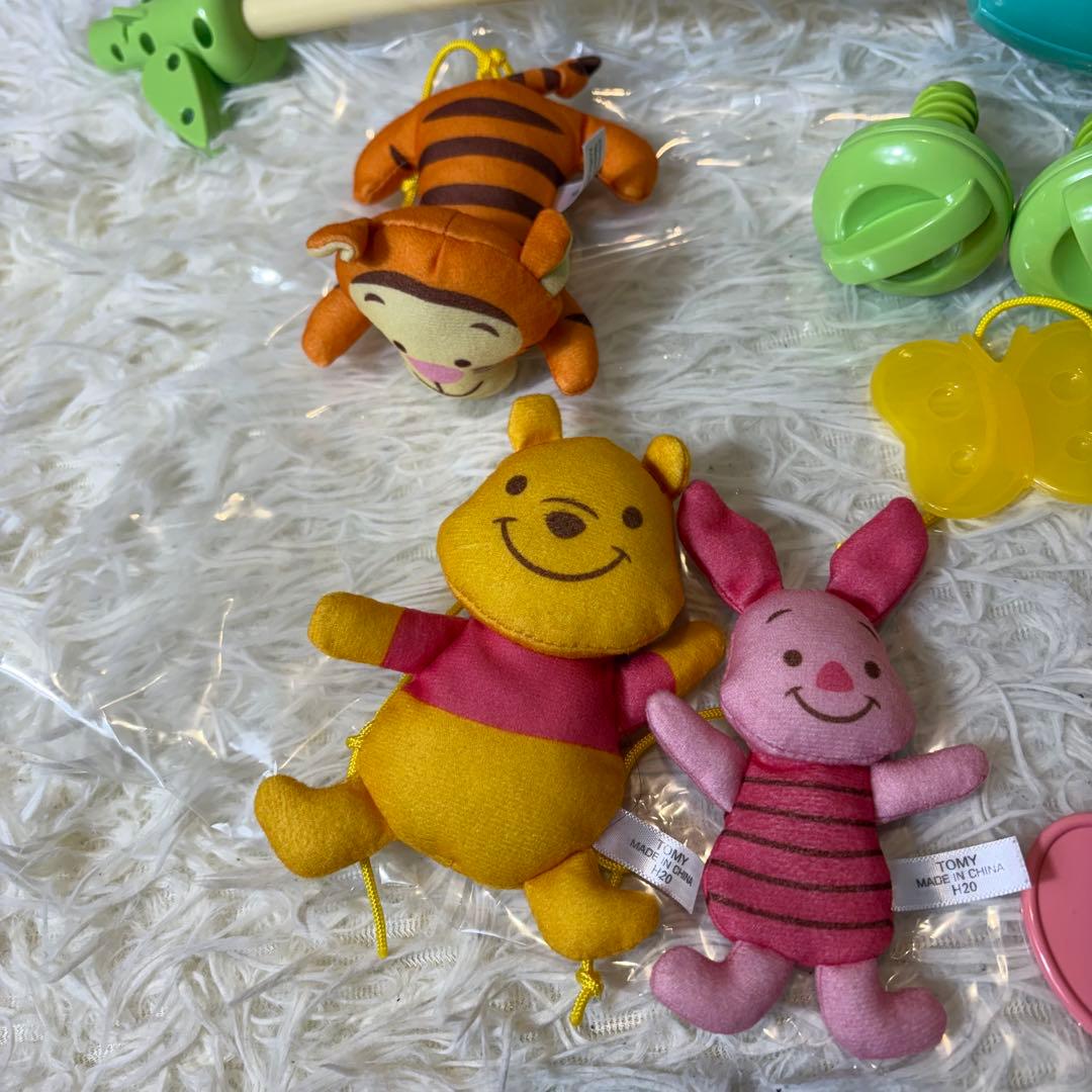 ほぼ未使用 くまのプーさんプーメリー えらべる回転6wayジムにへんしんメリー