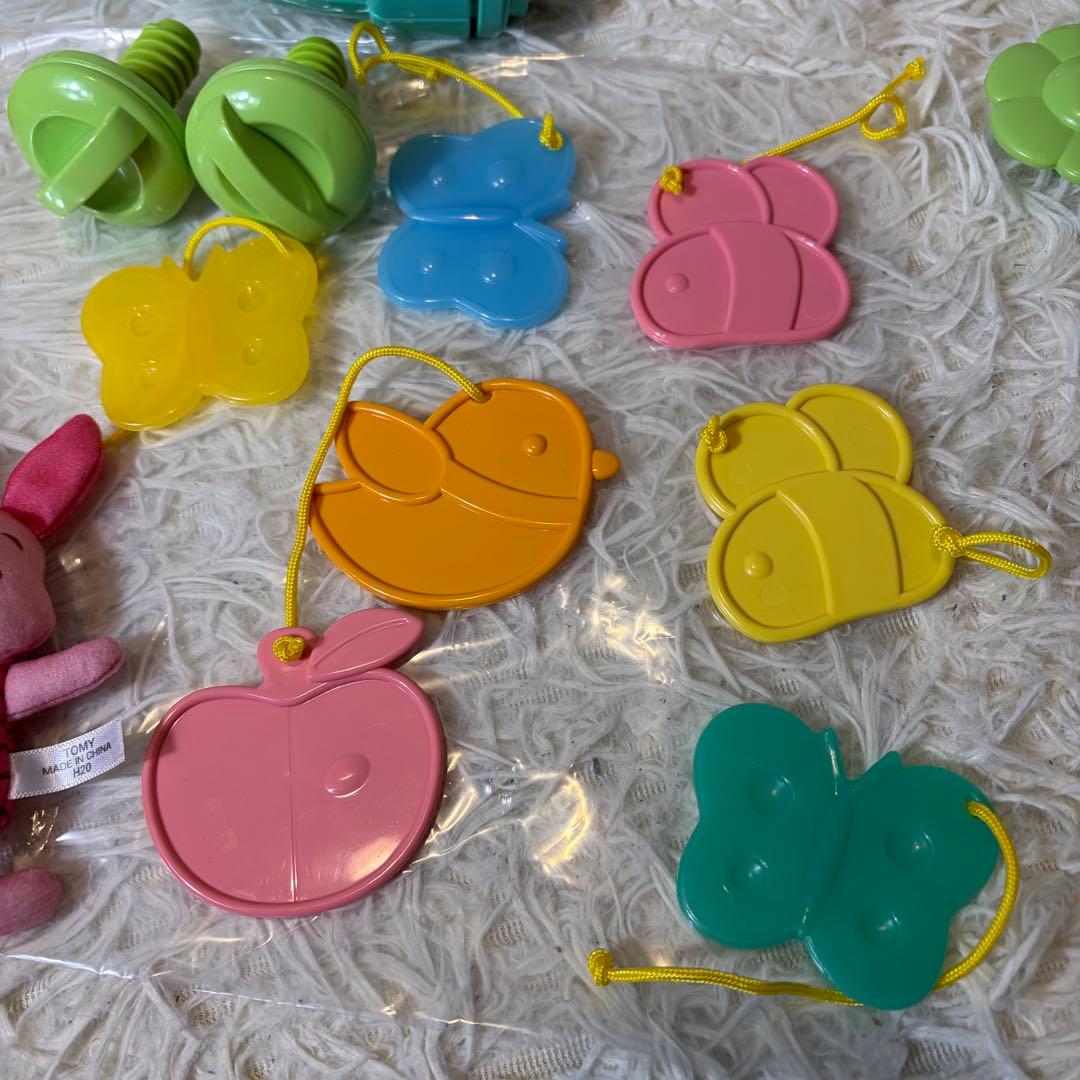 ほぼ未使用 くまのプーさんプーメリー えらべる回転6wayジムにへんしんメリー