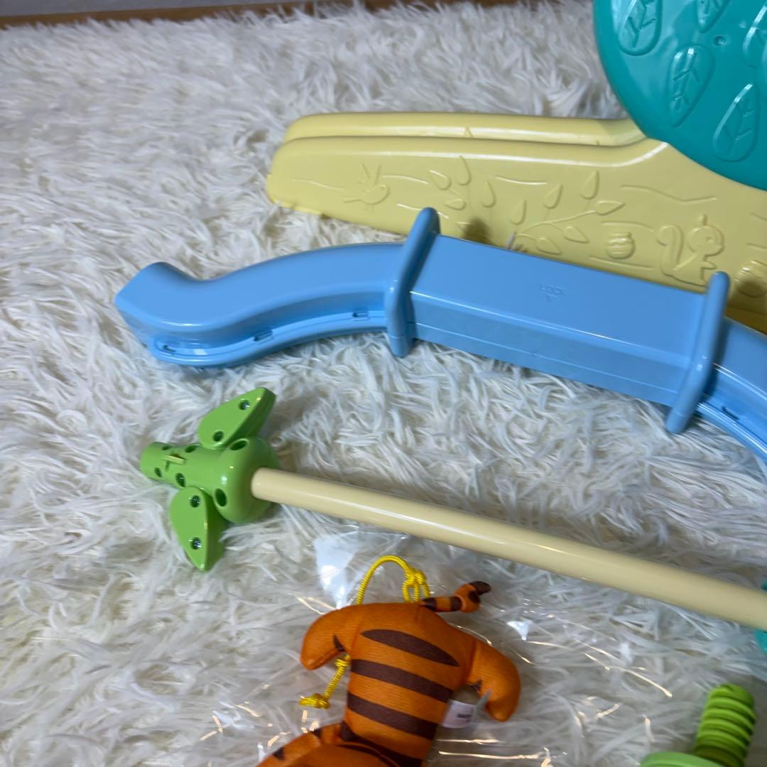 ほぼ未使用 くまのプーさんプーメリー えらべる回転6wayジムにへんしんメリー