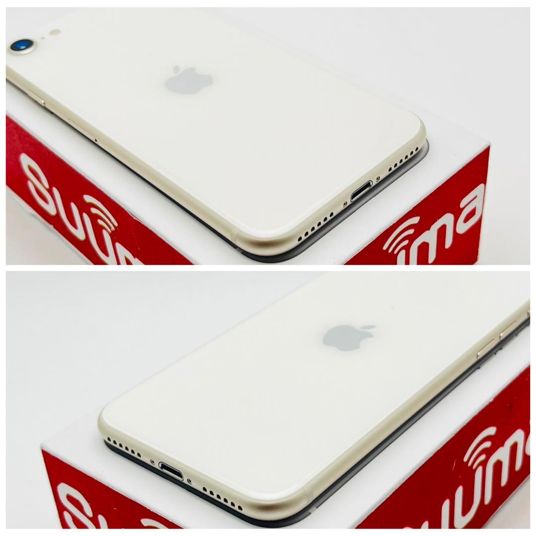 B 100% iPhone SE3 64 GB SIMフリー ホワイト 本体