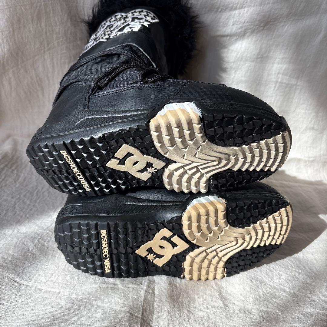 DC Shoesファー付 スノーブーツ Ｍ　ブラック Y2K