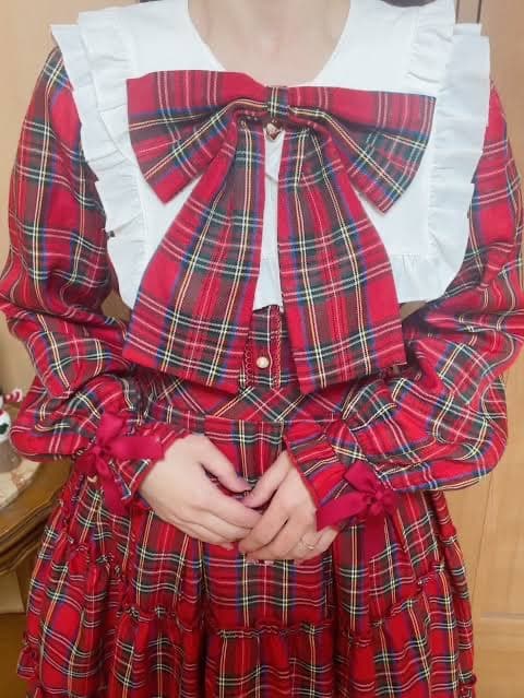 Amavel Dolly Holiday チェックワンピース（ミディ丈）