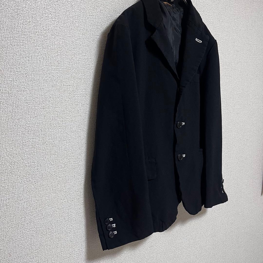美品　ブラック コムデギャルソン　ポリ縮絨　ジャケット