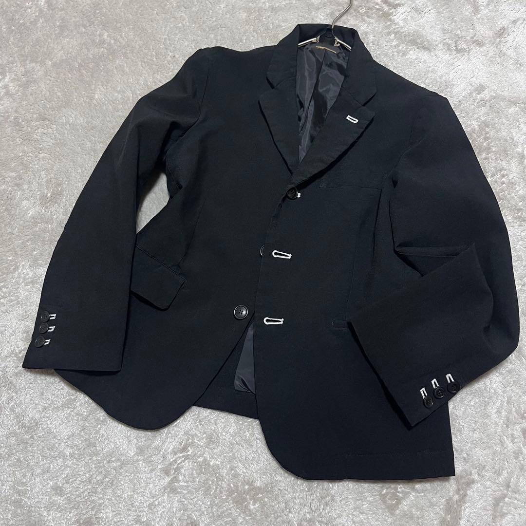 美品　ブラック コムデギャルソン　ポリ縮絨　ジャケット