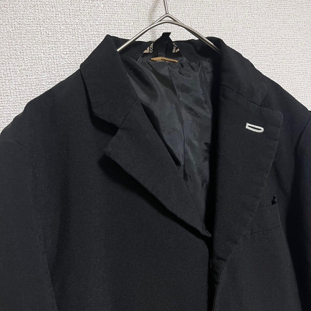 美品　ブラック コムデギャルソン　ポリ縮絨　ジャケット