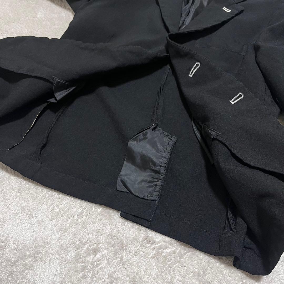 美品　ブラック コムデギャルソン　ポリ縮絨　ジャケット