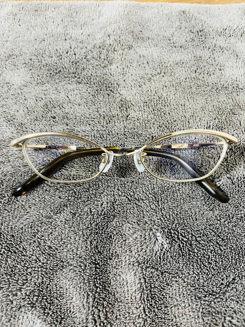様*様 999.9 フォーナインズ眼鏡　チタン　ゴールド