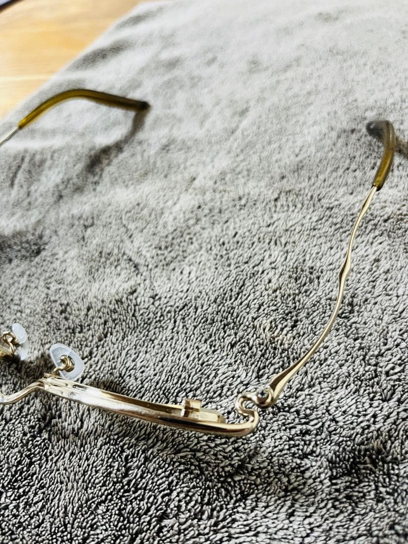 様*様 999.9 フォーナインズ眼鏡　チタン　ゴールド