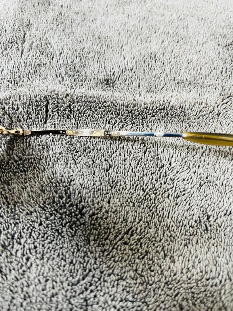 様*様 999.9 フォーナインズ眼鏡　チタン　ゴールド