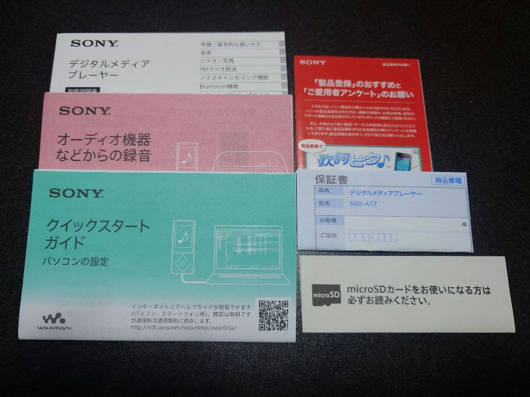 SONY ソニー NW-A17 64GB ウォークマン WALKMAN