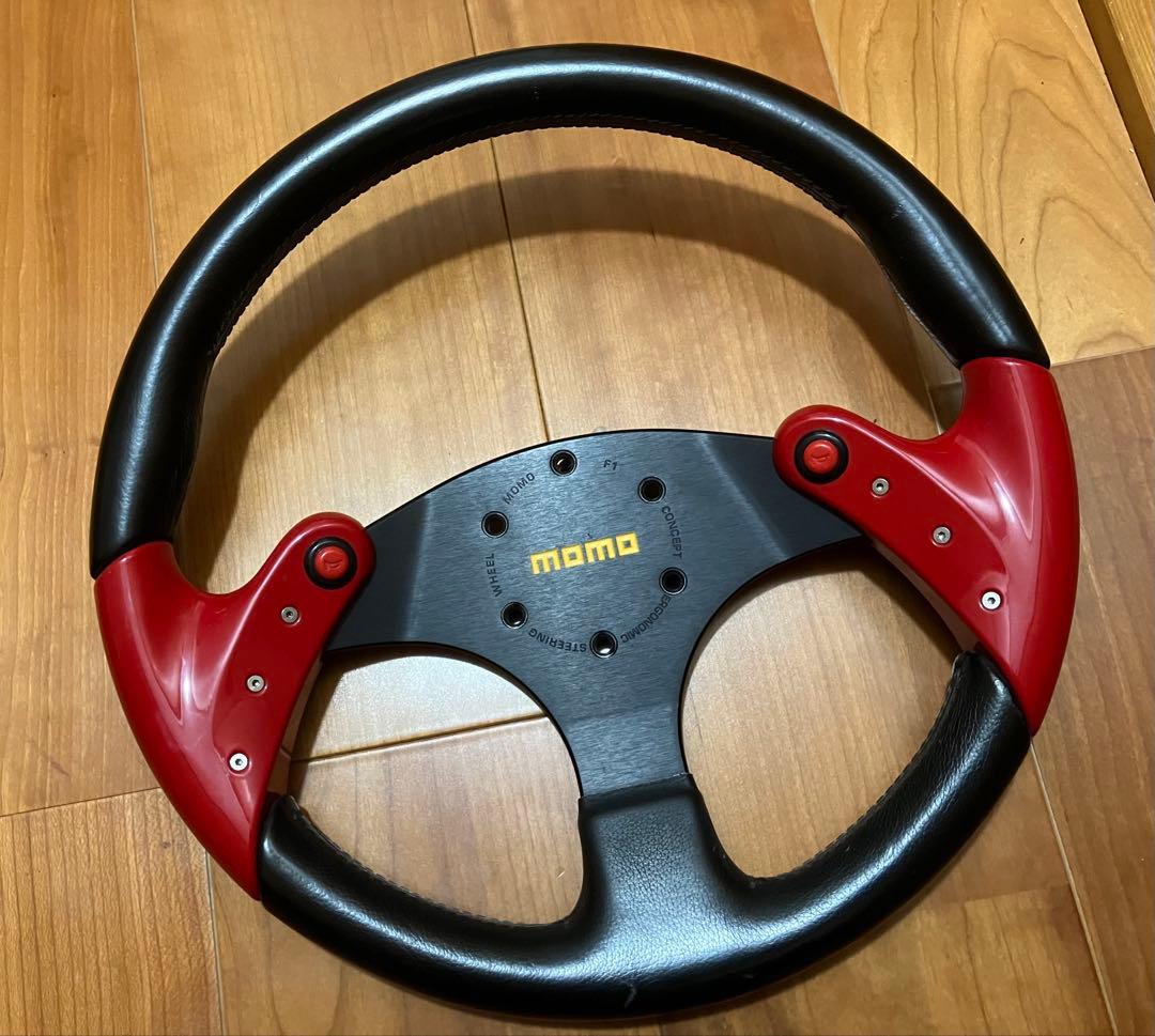 momo ステアリング・ハンドルF-1concept本体 黒/赤