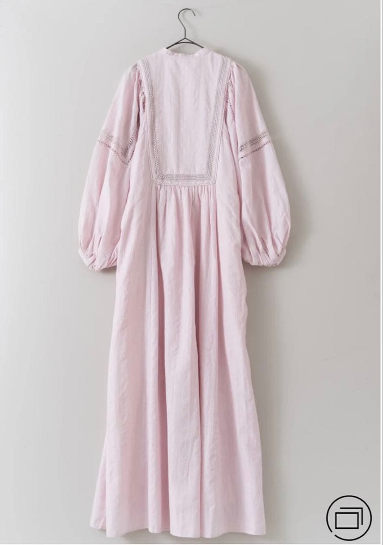 【新品未使用】ヌキテパ ボリュームスリーブスクエア ロングワンピース S