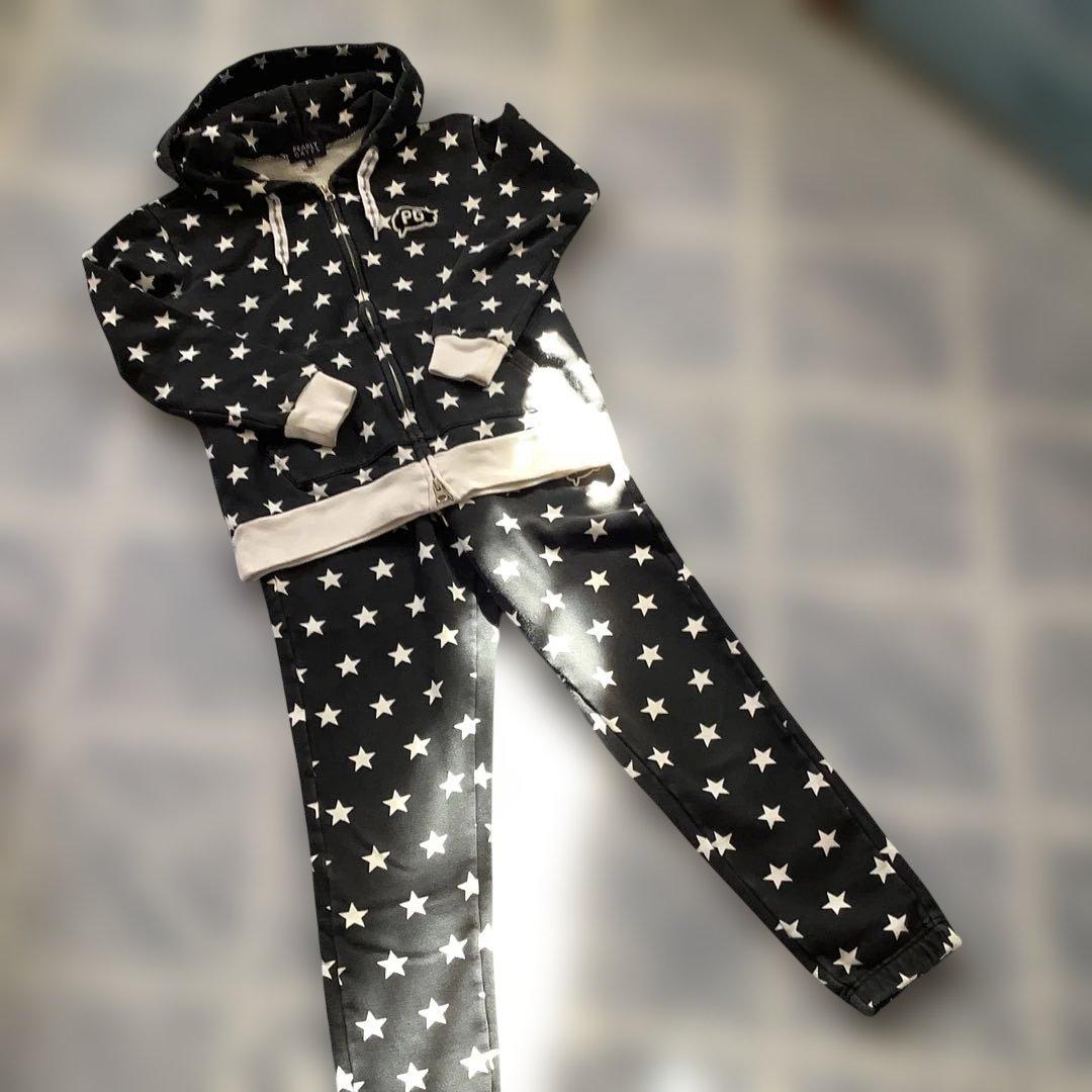 PEARLY GATES 星柄フルジップパーカー セットアップ　サイズ0