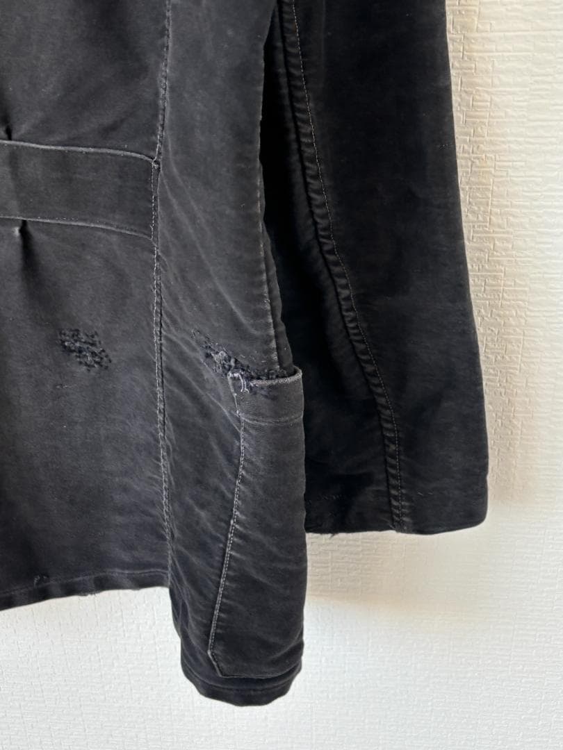 1940-50s フランス製 ブラック モールスキン ジャケット