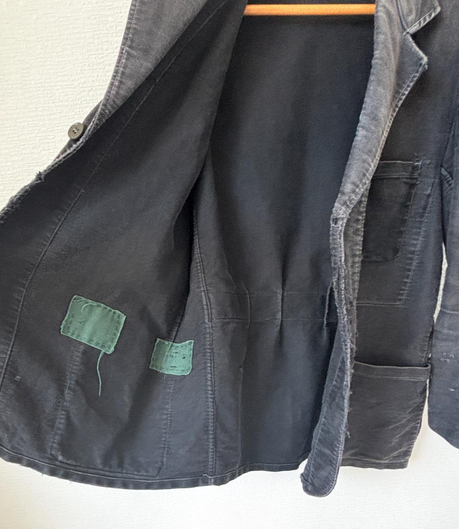 1940-50s フランス製 ブラック モールスキン ジャケット