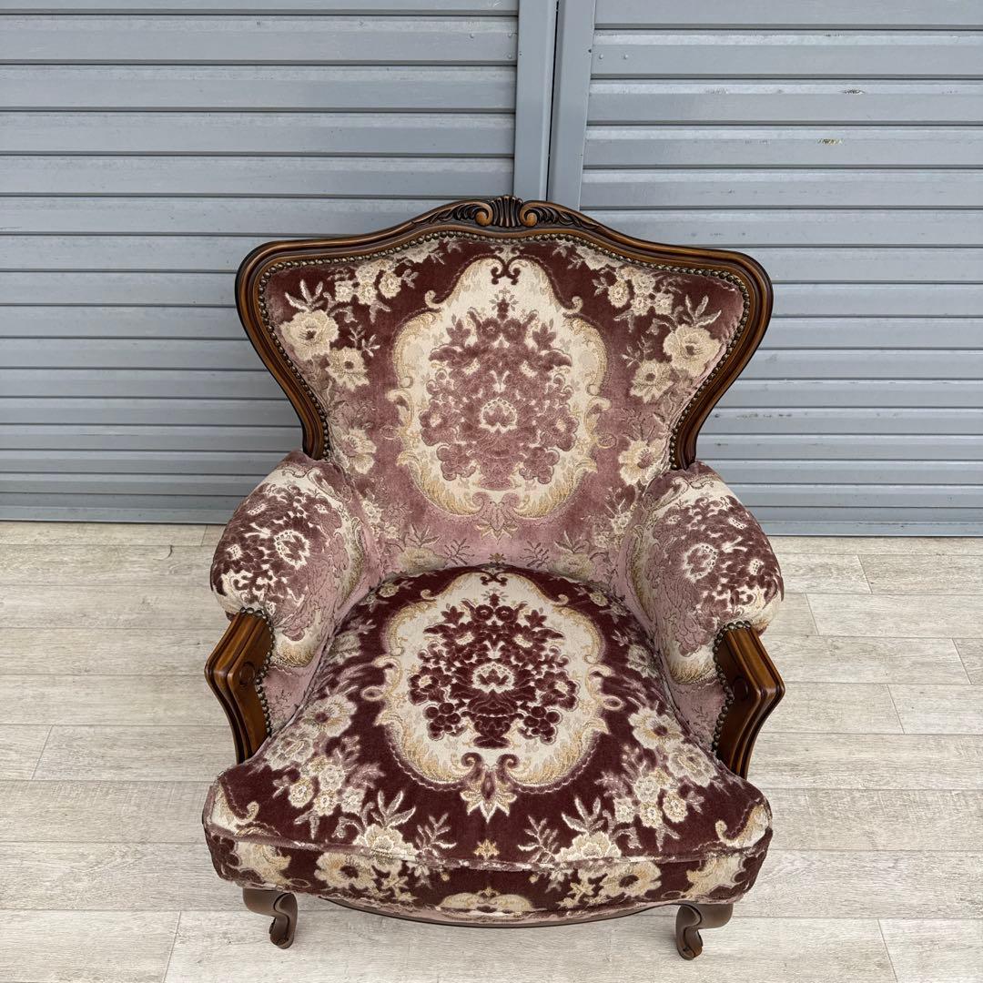 karimoku 金華山　カリモク 1人掛けソファ 鋲打ち ヴィンテージ