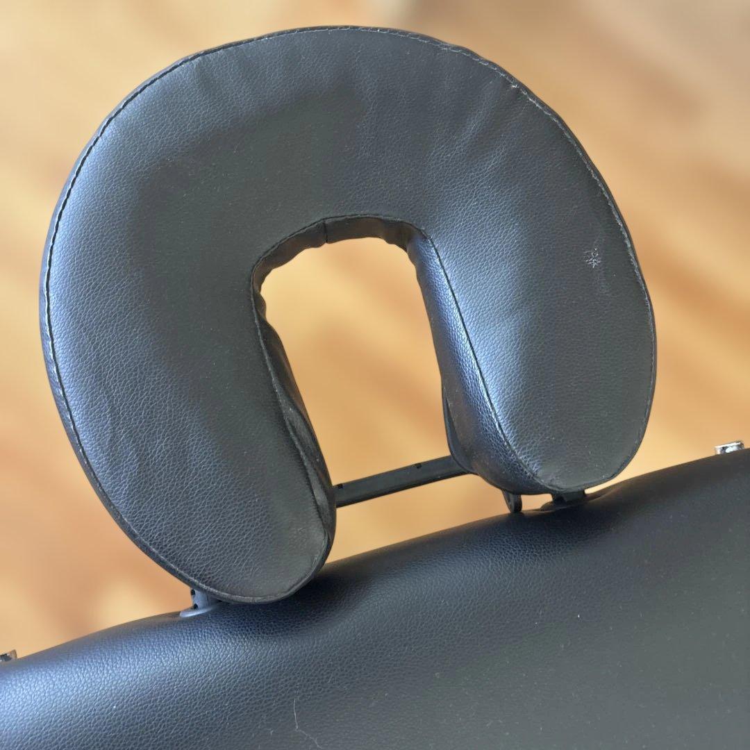 軽量 折りたたみ木製マッサージベッド　ブラック