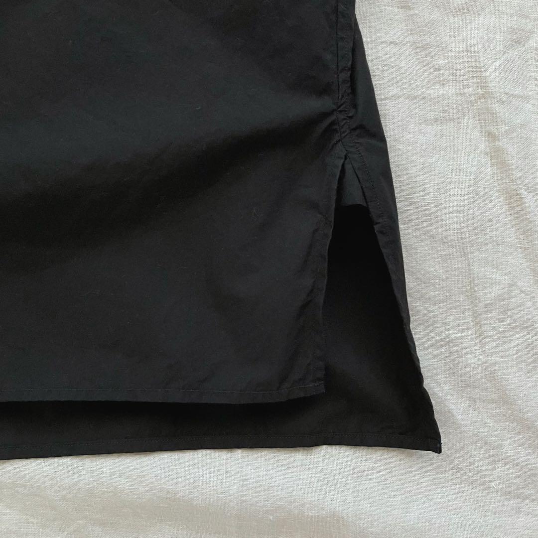 トップス kaval Wide gather blouse black