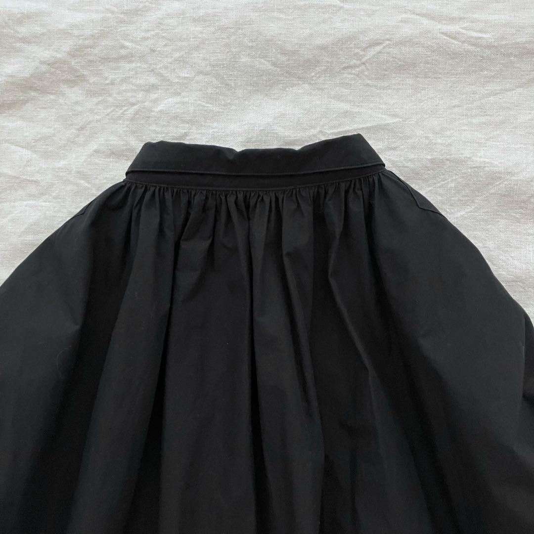 トップス kaval Wide gather blouse black