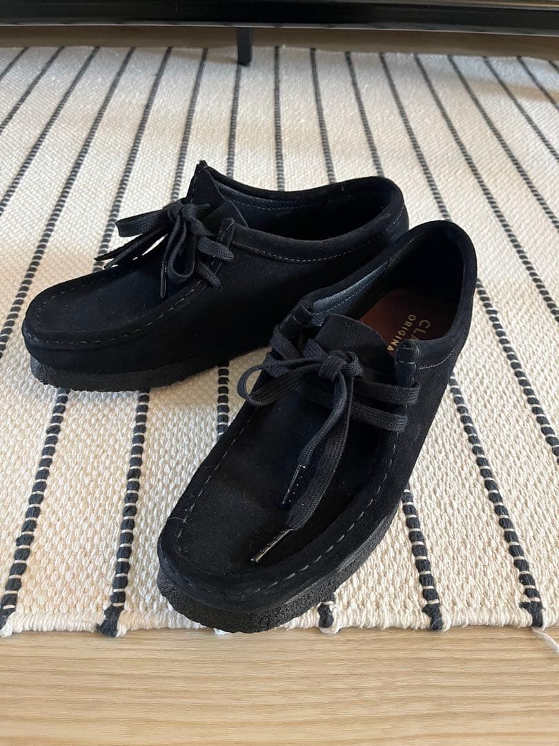 CLARK'S ORIGINAL/ 黒 /モカシン/uk5/ほぼ未使用