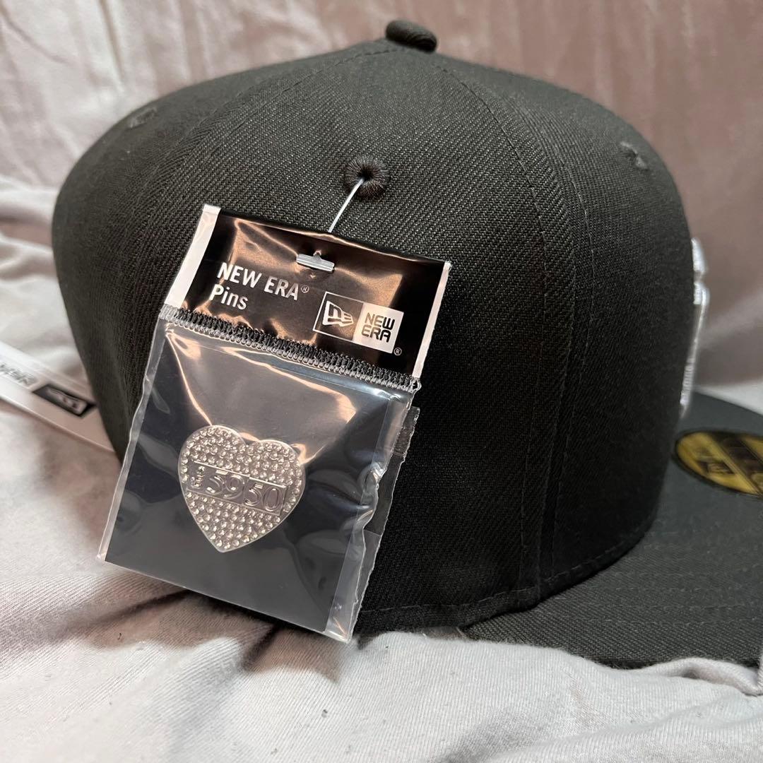 は*ろ様 NEWERA 59FIFTY ダークグレー キャップ 7 1/4