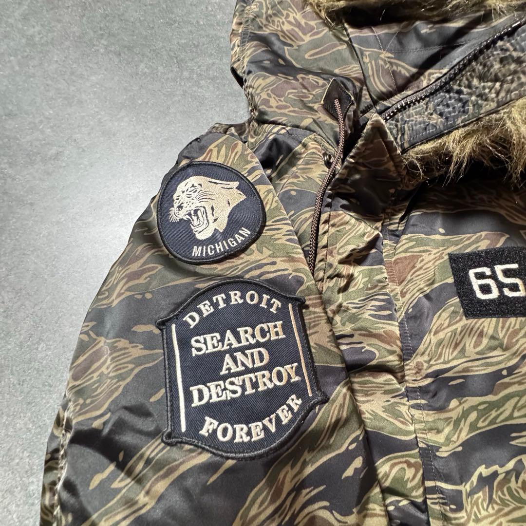 ヒステリックグラマー ダウンジャケット 迷彩 N-3B プリマロフト 木村拓哉