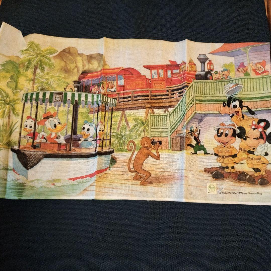 アドベンチャーランド　ハンカチ　昭和レトロ　東京ディズニーランド　開園当初