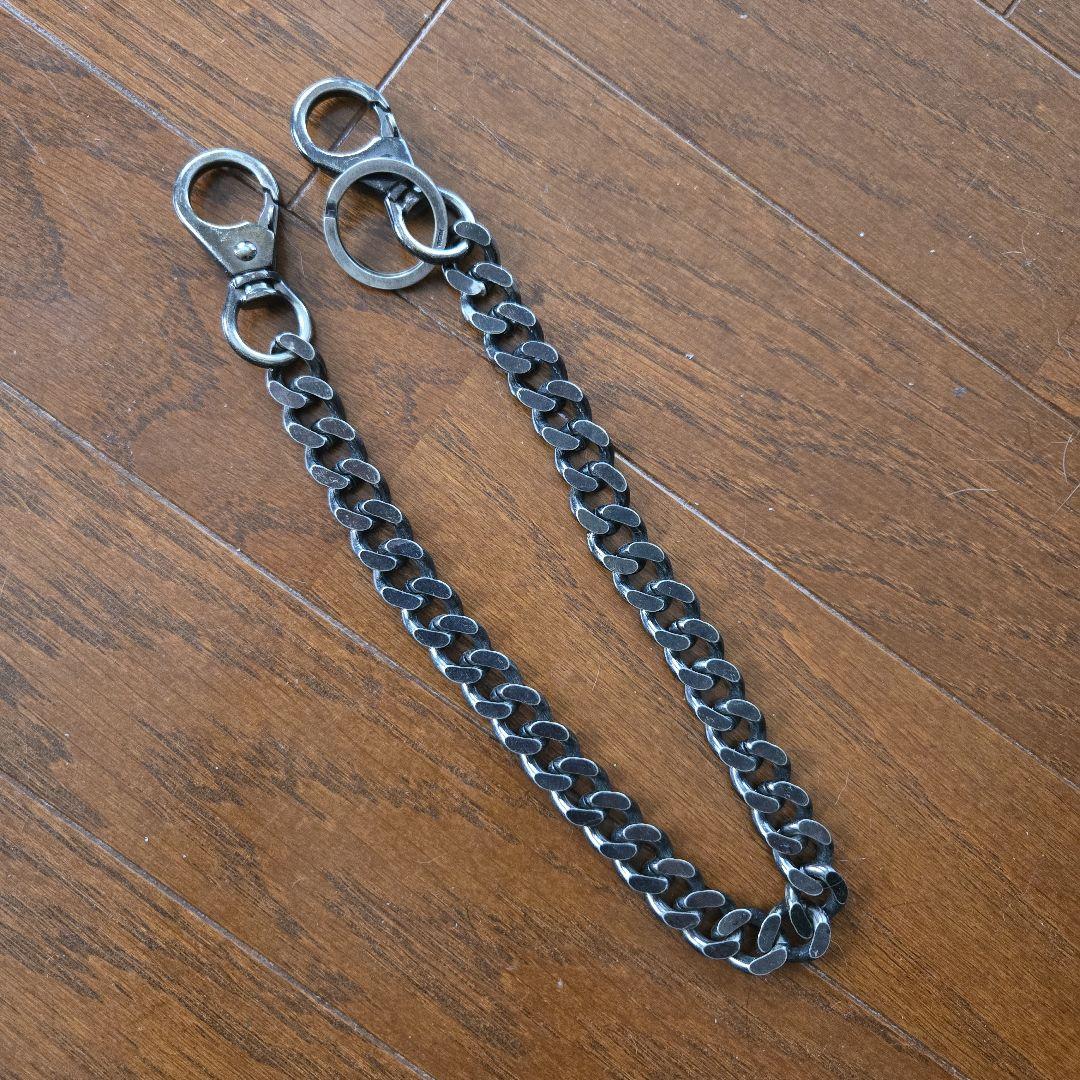 シルバー ウォレットチェーン 金属製