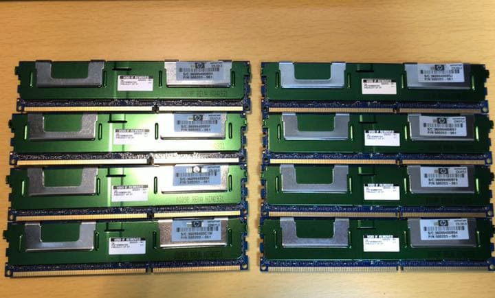 【値下げ】メモリ hp PC3-10600 ECC 4GB×8枚＝32GB