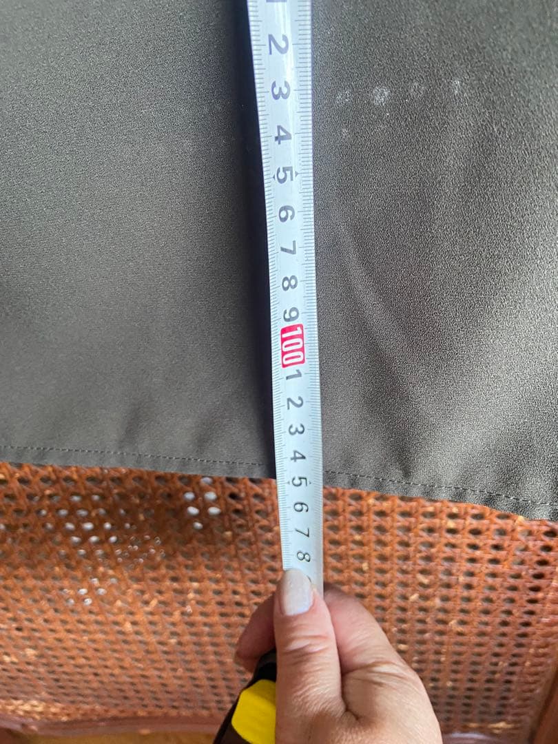 オリーブグリーン ポンチョ風長袖カットソーワンピース