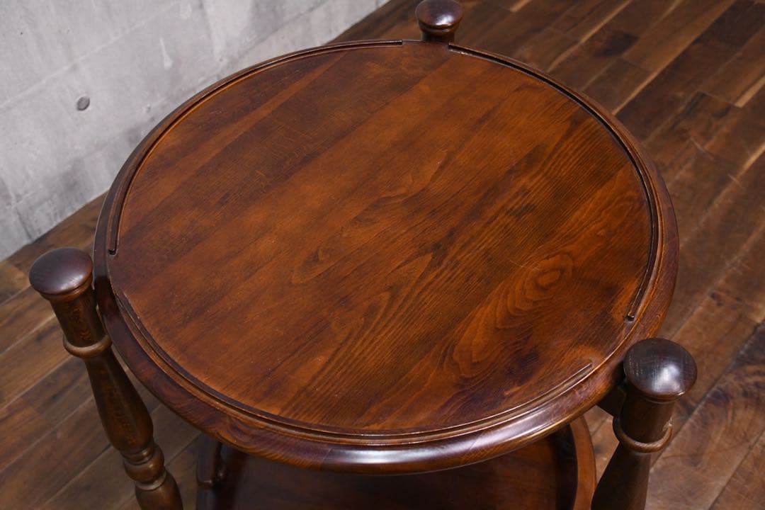 EDK14 柏木工 キャスターワゴン ラウンド型 サービスワゴン キッチンワゴン